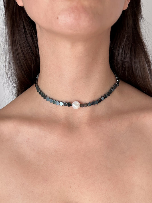 COLLAR HEMATITA - XMAS DROP