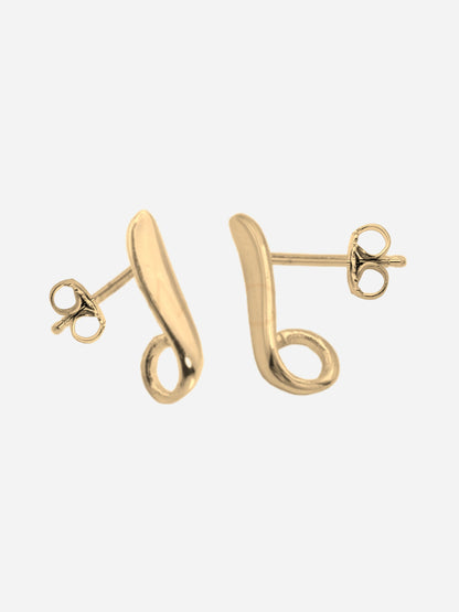 PAR PENDIENTES 'FIJOS' PARA CHARMS GRANDES