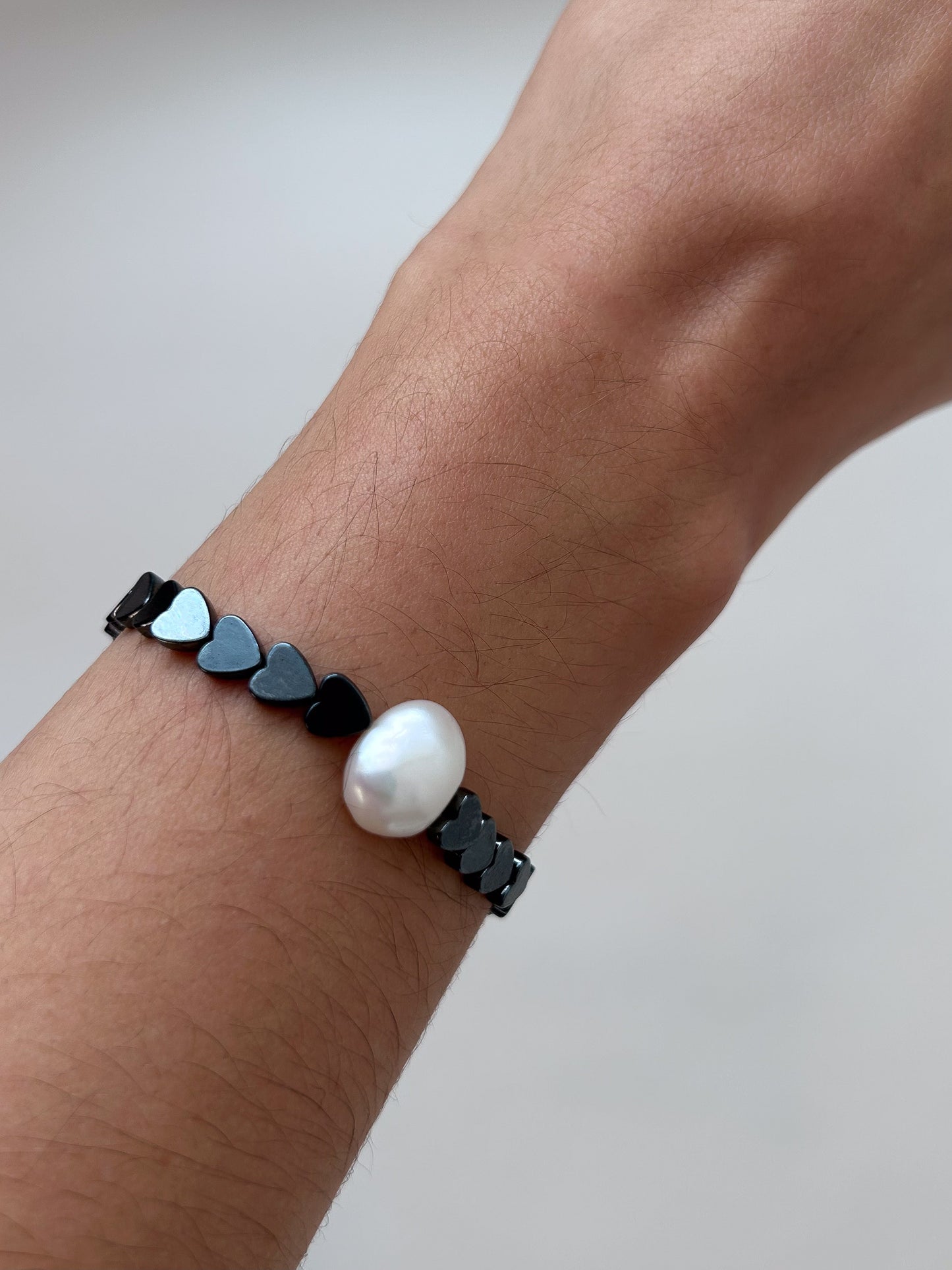 PULSERA HEMATITA CORAZÓN - XMAS DROP