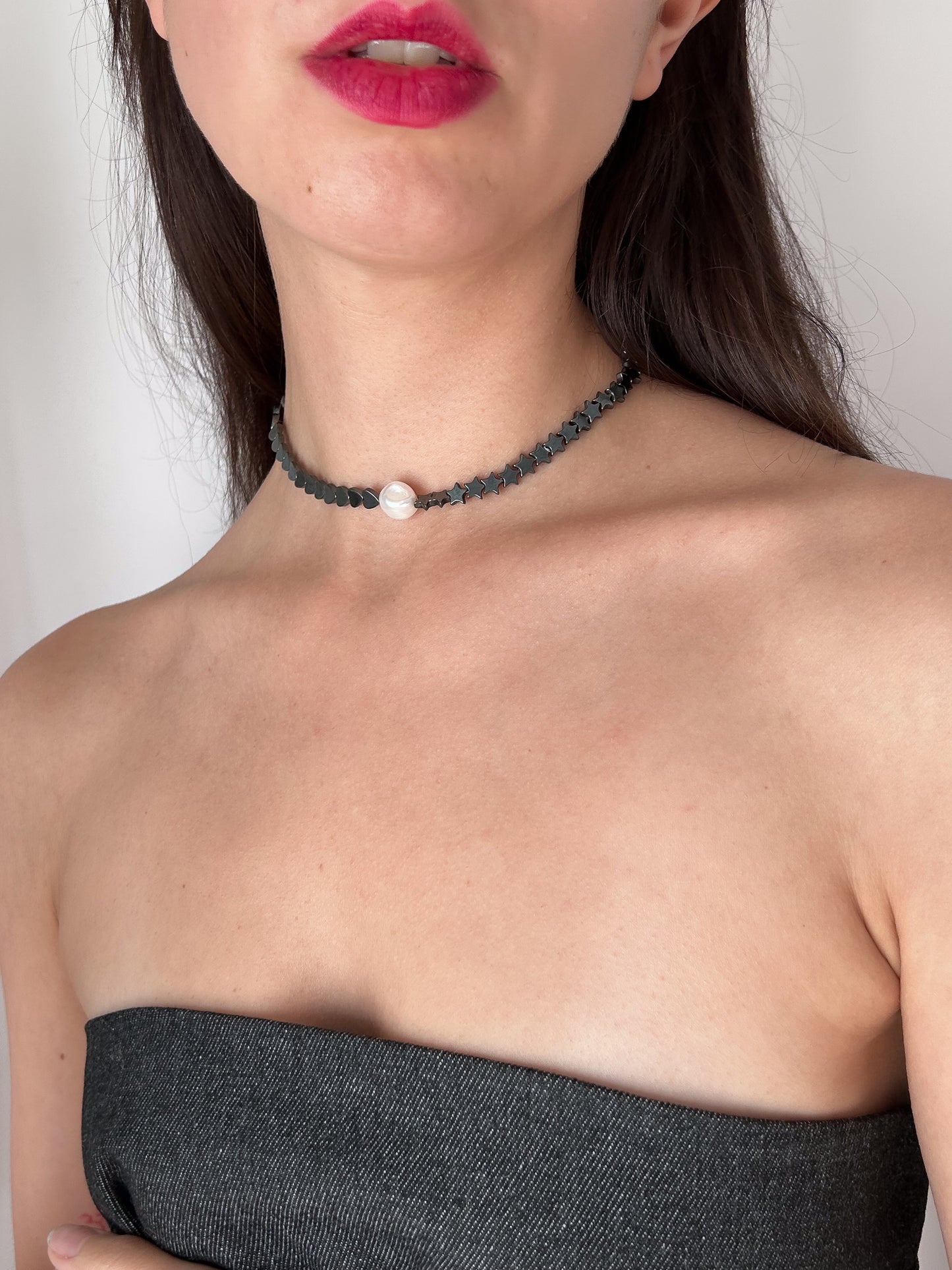 COLLAR HEMATITA - XMAS DROP